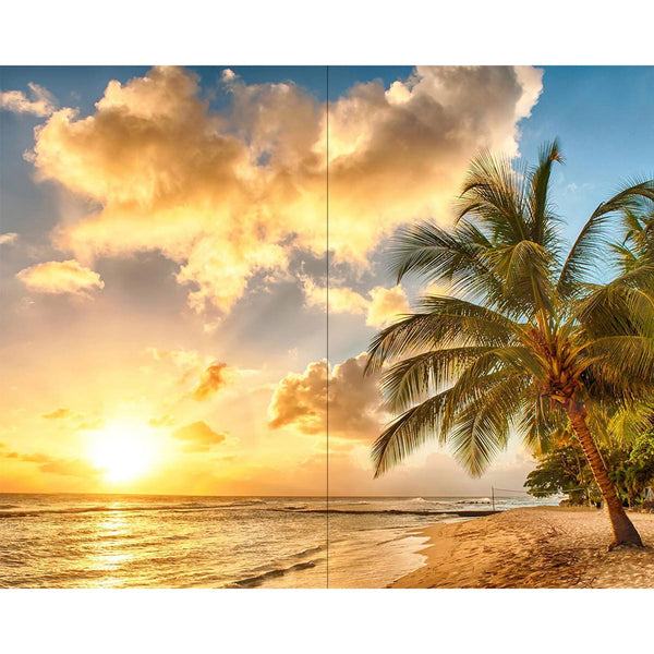 stampa su tela sunset on the beach tramonto in spiaggia