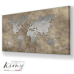 World Brown Silver - Kimy Design