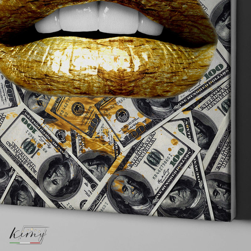 Gold Lips Money - Kimy Design