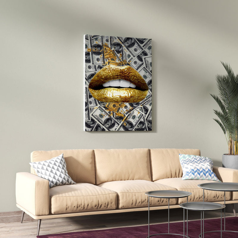 Gold Lips Money - Kimy Design